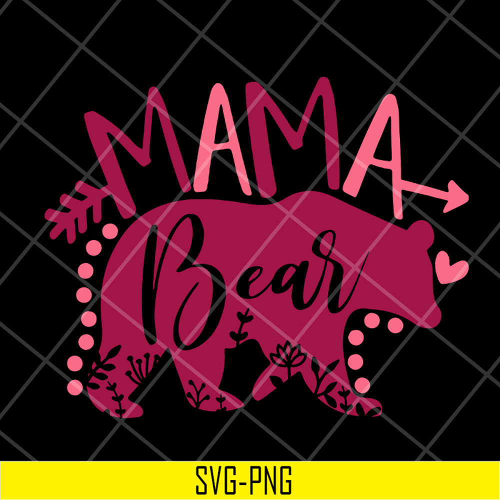 MTD10042119-mama bear svg, Mother's day svg, eps, png, dxf digital file MTD10042119.jpg