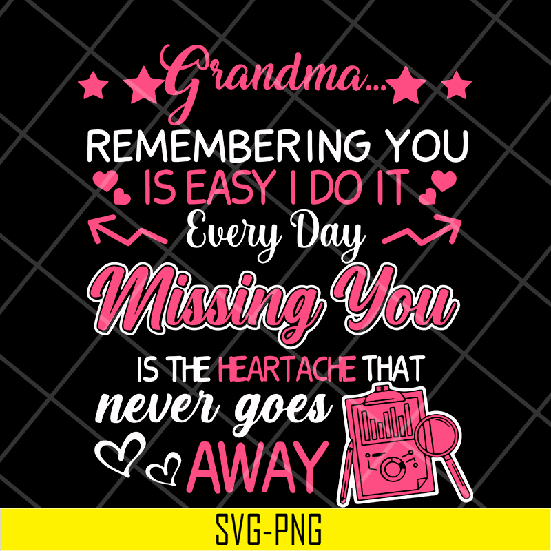 MTD15042129-Grandma remembering you svg, Mother's day svg, eps, png, dxf digital file MTD15042129.jpg