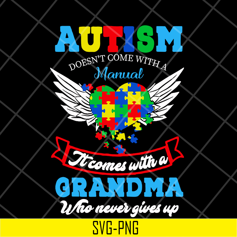 MTD16042105-Autism grandma svg, Mother's day svg, eps, png, dxf digital file MTD16042105.jpg