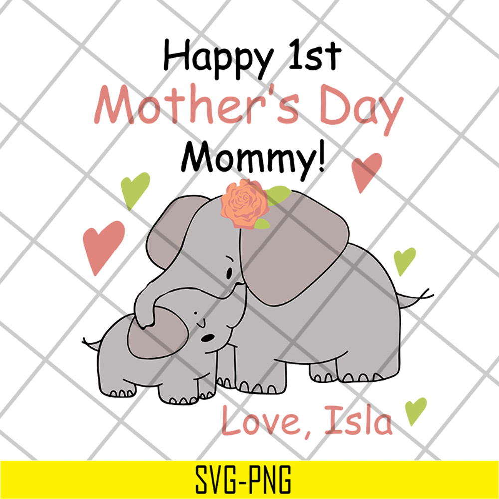MTD16042109-Happy 1st mother's day svg, Mother's day svg, eps, png, dxf digital file MTD16042109.jpg