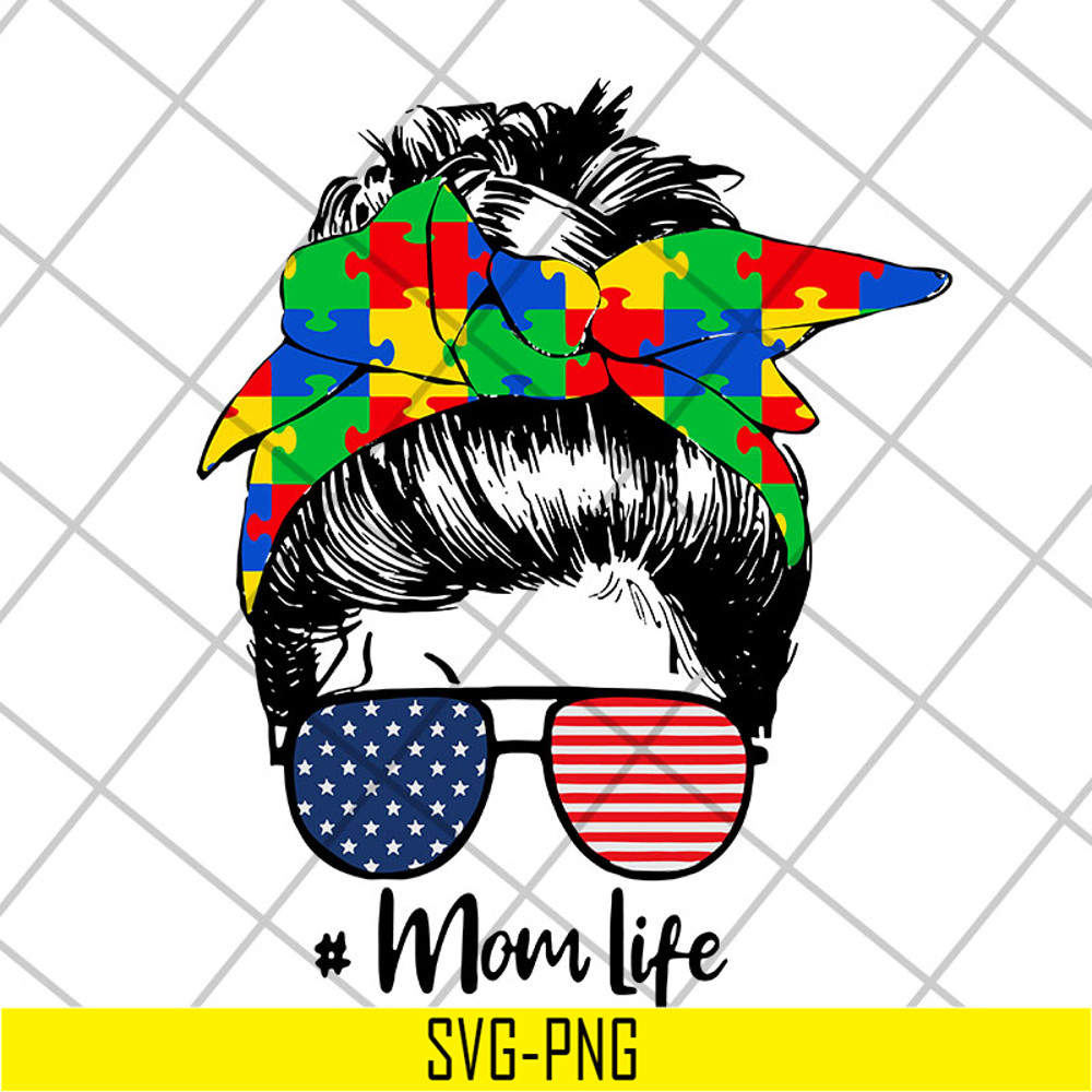 MTD20042102-Autism awareness mom life women mothers day 2021 svg, Mother's day svg, eps, png, dxf digital file MTD20042102.jpg