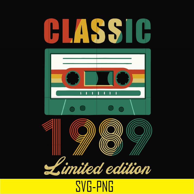 NBD0095-Classic 1989 limited edition svg, png, dxf, eps digital file NBD0095.jpg
