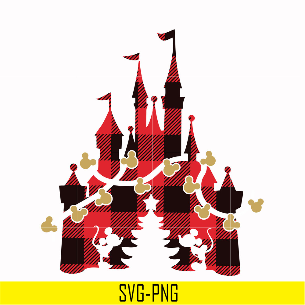 NCRM0097-Disney castle Christmas svg, png, dxf, eps digital file NCRM0097.jpg