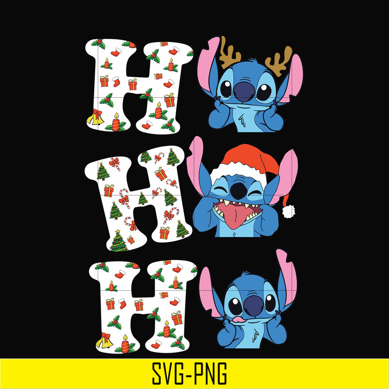 NCRM0101-Stitch Ho Ho Ho Christmas svg, png, dxf, eps digital file NCRM0101.jpg