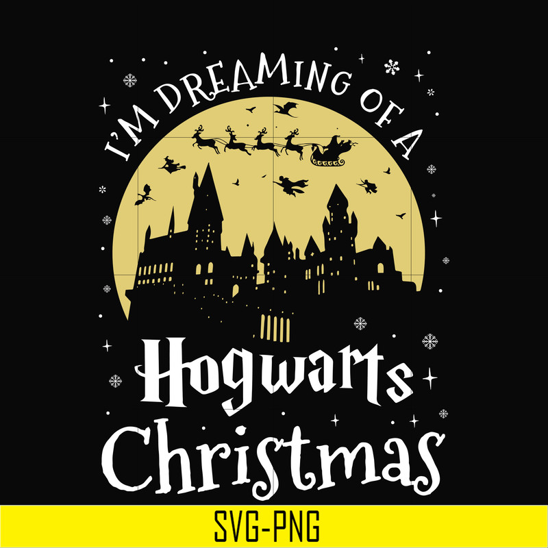 NCRM14072013-Im dreaming of a hogwarts christmas svg, png, dxf, eps digital file NCRM14072013.jpg