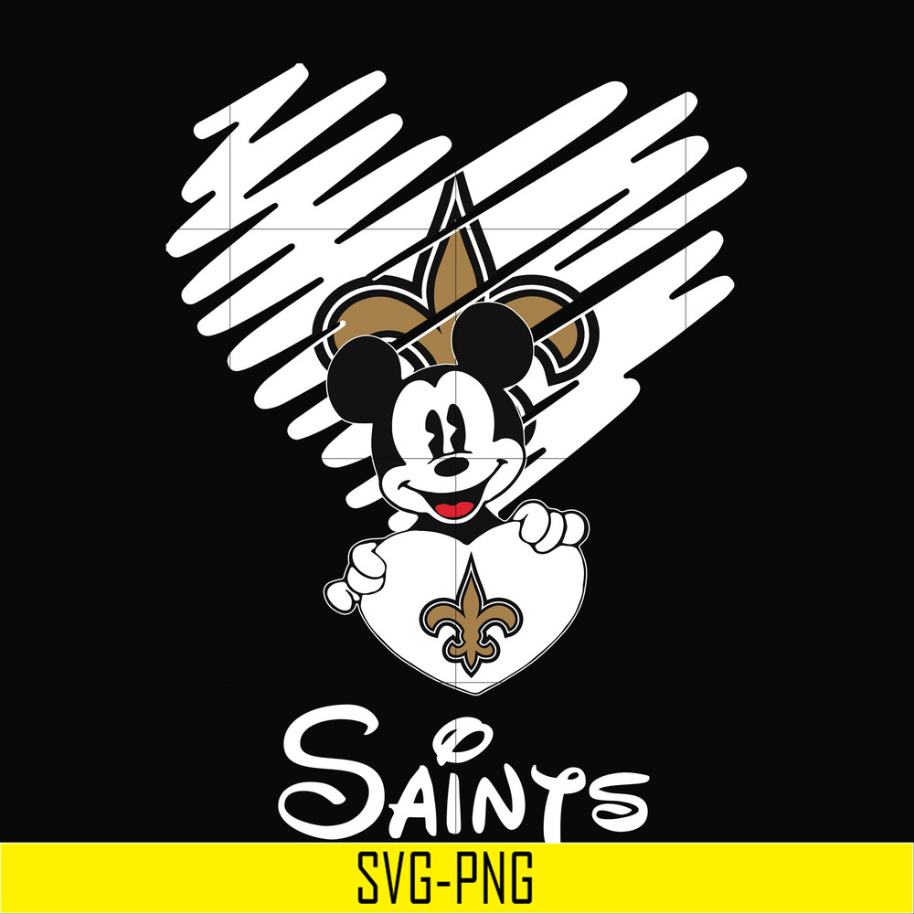 NNFL0031-Saints heart svg, png, dxf, eps digital file NNFL0031.jpg