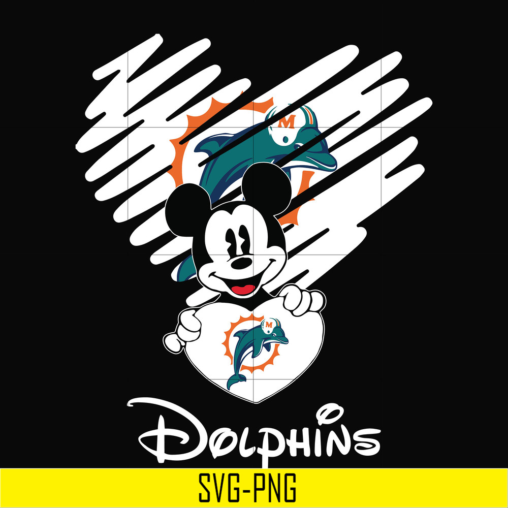 NNFL0040-Dolphins heart svg, png, dxf, eps digital file NNFL0040.jpg