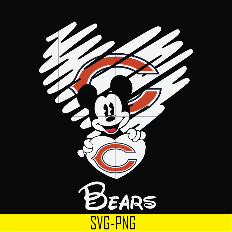 NNFL0047-Bears heart svg, png, dxf, eps digital file NNFL0047.jpg