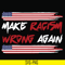 TD117-Make racism wrong again svg, png, dxf, eps digital file TD117.jpg