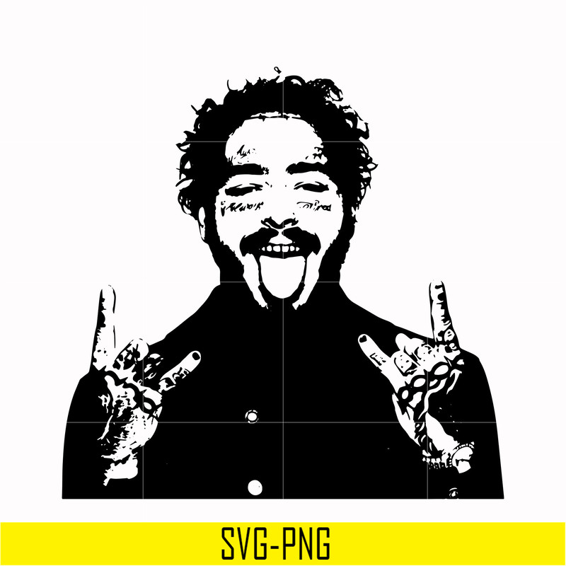 TD129-Post Malone svg, png, dxf, eps, digital file TD129.jpg