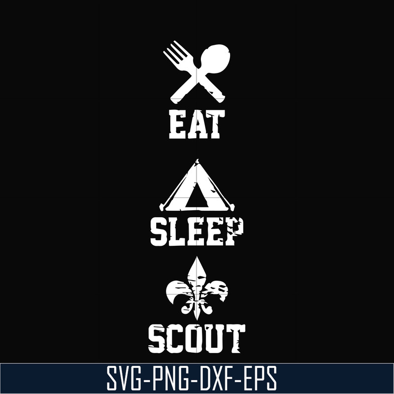 CMP089-Eat sleep scout svg, camping svg, png, dxf, eps digital file CMP089.jpg