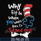 DR00042-Why fit in when you were born to stand out svg, png, dxf, eps file DR00042.jpg