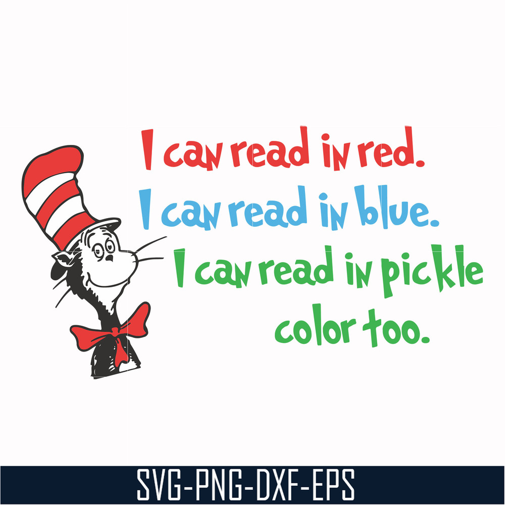 DR00056-I can read in red I can read in blue I can read in pickle color too svg, png, dxf, eps file DR00056.jpg