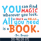 DR00097-You can find magic wherever you look all you need sit back and relax all you need is a book svg, png, dxf, eps file DR00097.jpg