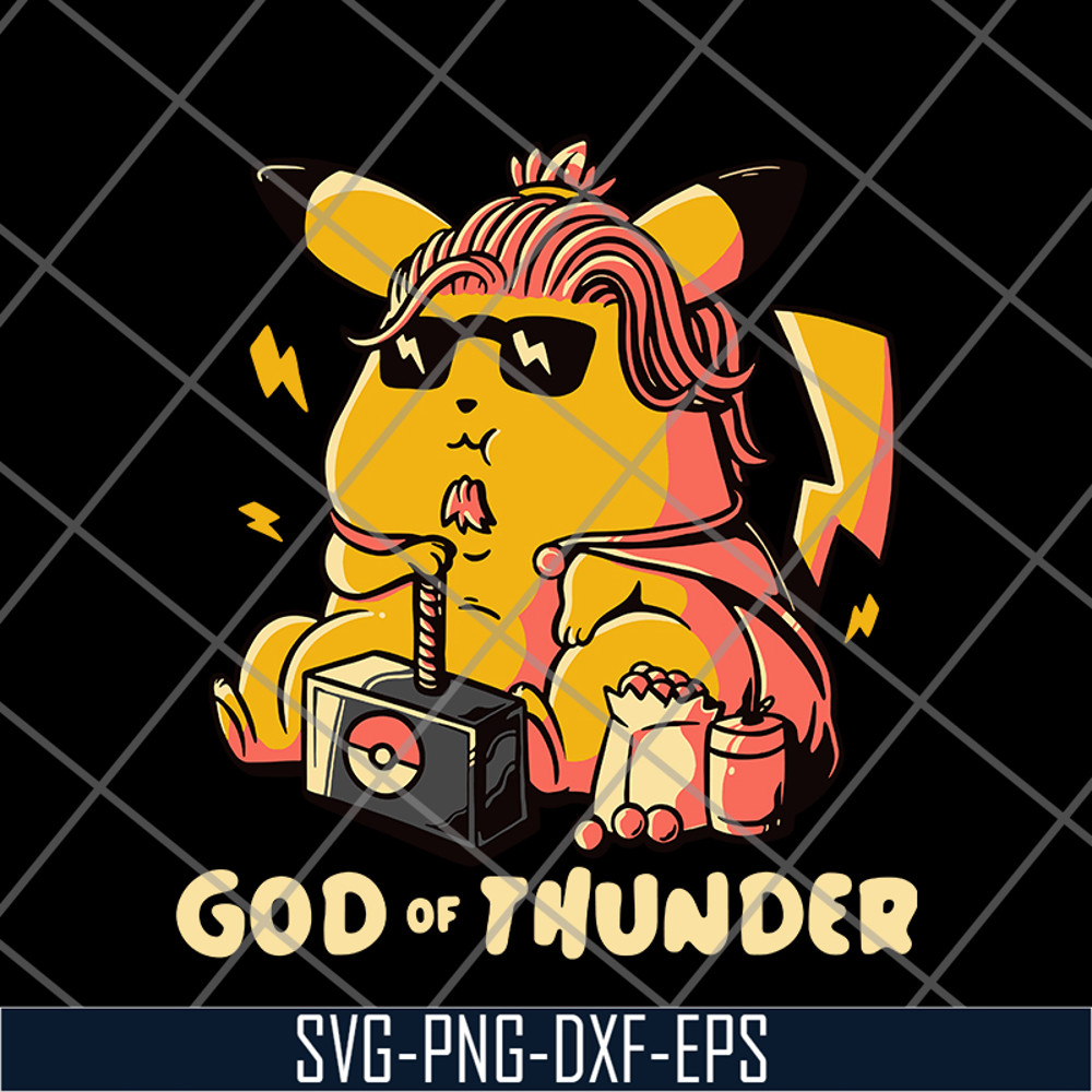 FN12062101- Pikachu God Of Thunder svg, png, dxf, eps digital file FN12062101.jpg