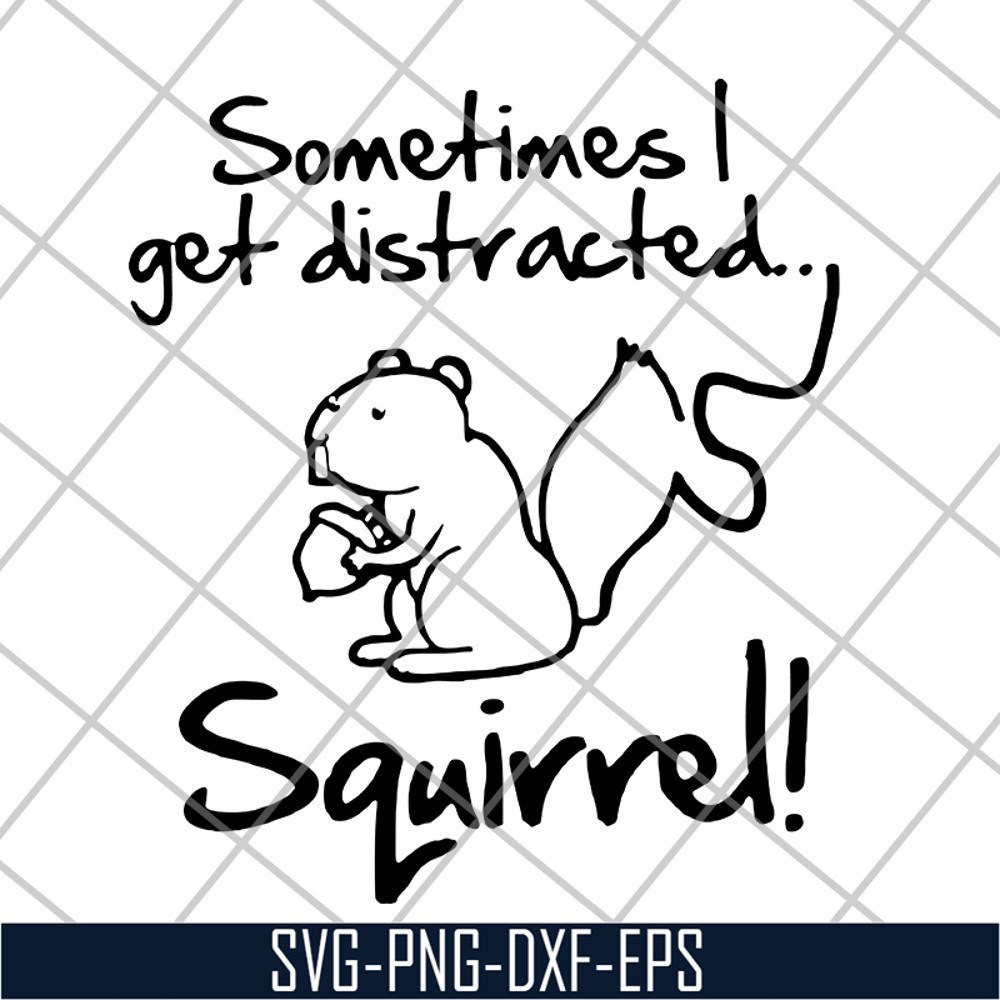 FN15062105-Sometimes I Get Distracted Squirre svg, png, dxf, eps digital file FN15062105.jpg
