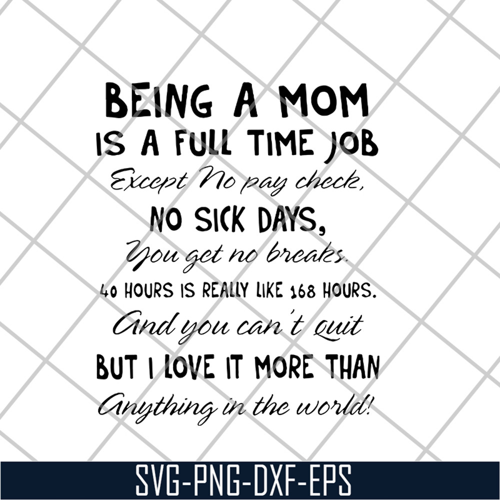 FN16062111-Being A Mom Is A Ful svg, png, dxf, eps digital file FN16062111.jpg