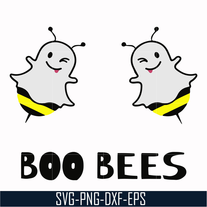 HLW0009-BOO BEES, halloween svg, png, dxf, eps digital file HLW0009.jpg