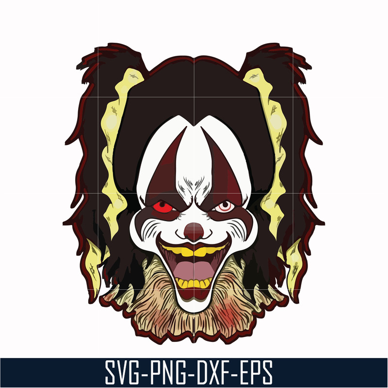 HLW0016-Clown svg, halloween svg, png, dxf, eps digital file HLW0016.jpg