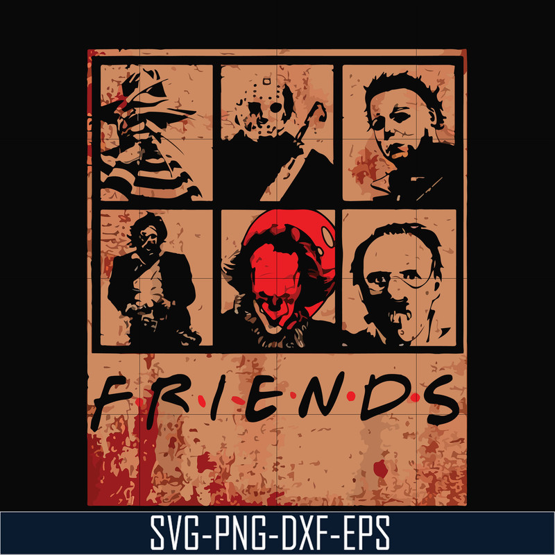 HLW2307201-Scary Friends Horror svg, Halloween svg, png, dxf, eps digital file HLW2307201.jpg