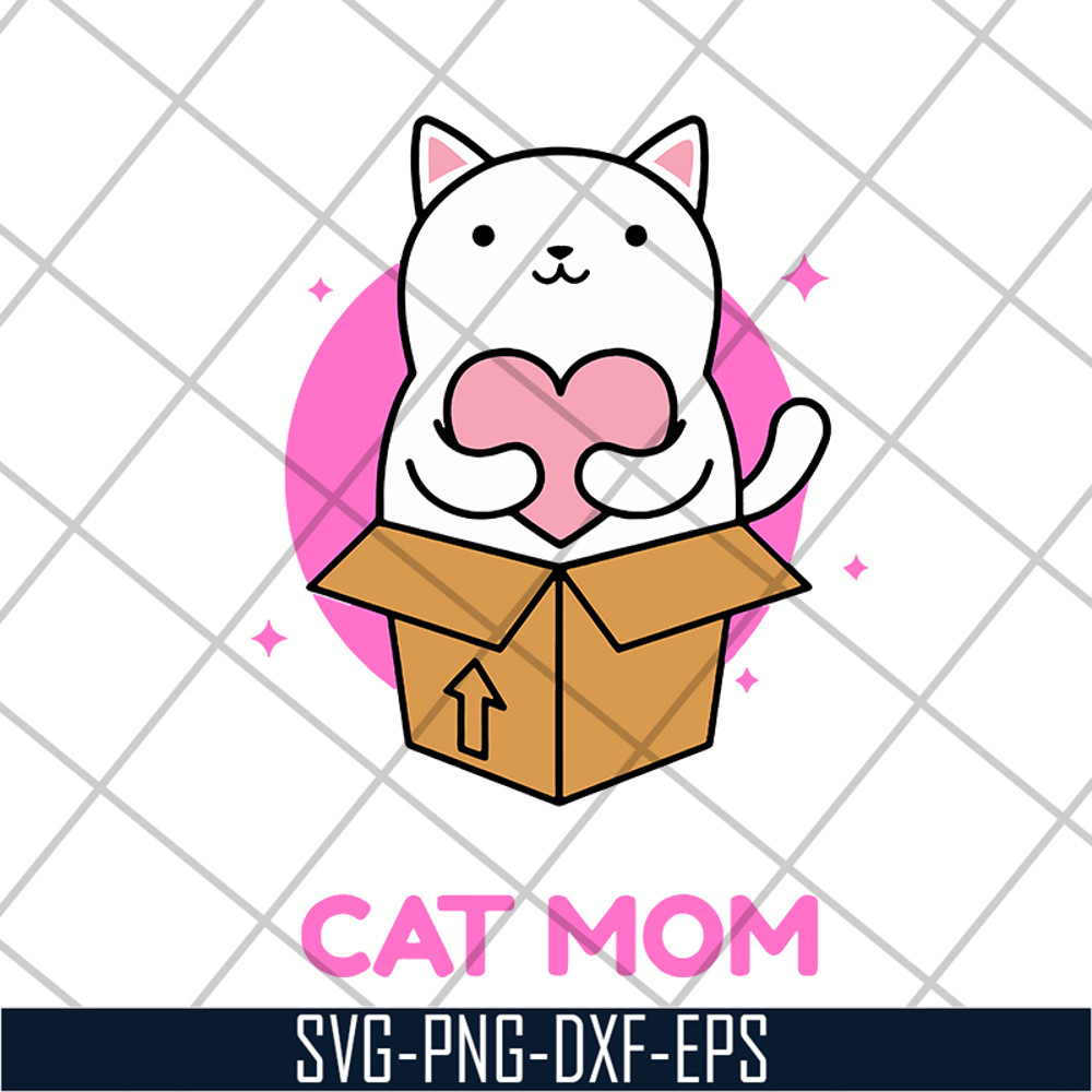 MTD04042109-Cat mom svg, Mother's day svg, eps, png, dxf digital file MTD04042109.jpg