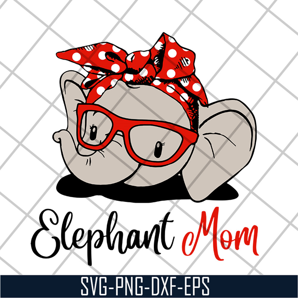 MTD04042114-Elephant Mom svg, Mother's day svg, eps, png, dxf digital file MTD04042114.jpg