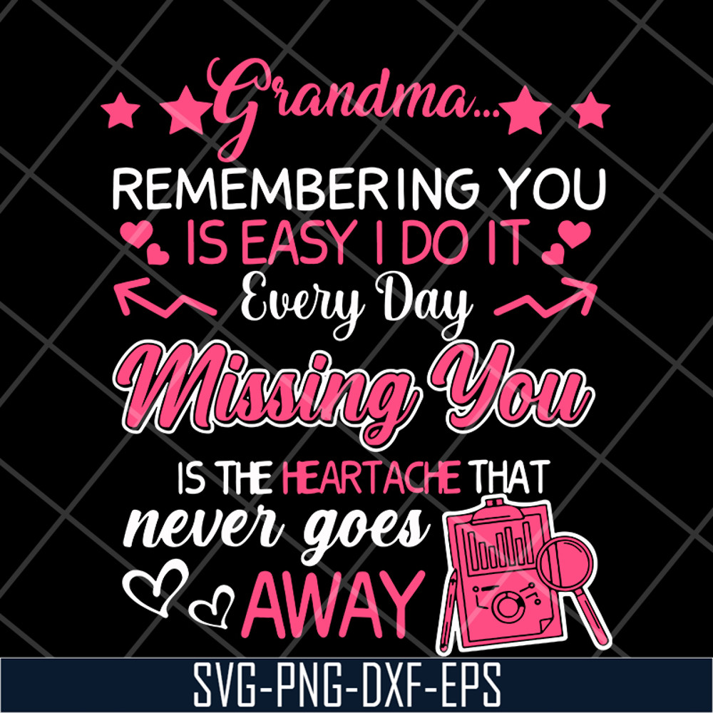 MTD15042129-Grandma remembering you svg, Mother's day svg, eps, png, dxf digital file MTD15042129.jpg