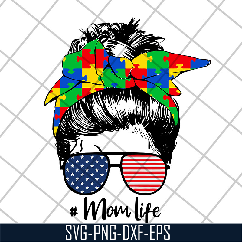 MTD20042102-Autism awareness mom life women mothers day 2021 svg, Mother's day svg, eps, png, dxf digital file MTD20042102.jpg