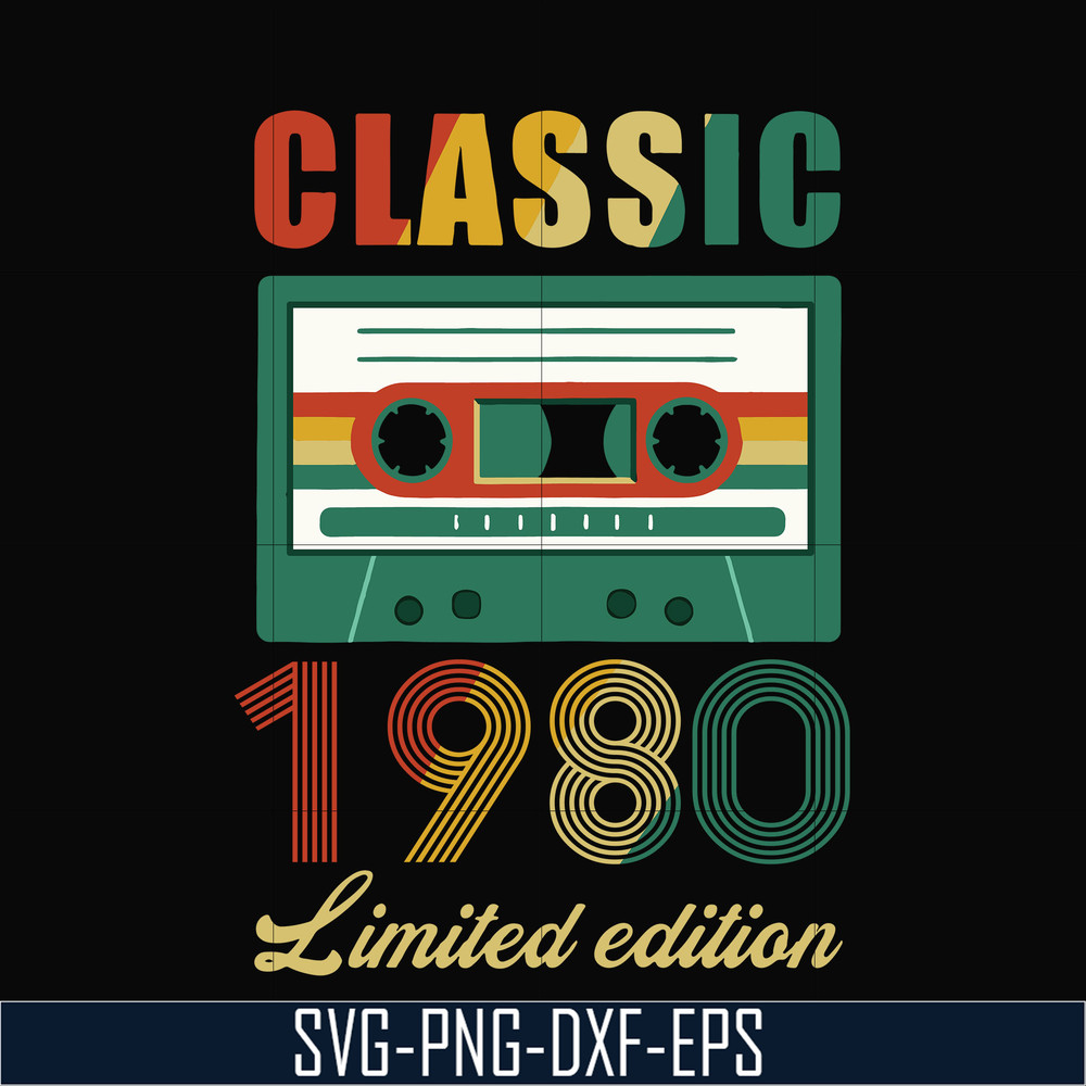 NBD0052-Classic 1980 limited edition svg, png, dxf, eps digital file NBD0052.jpg