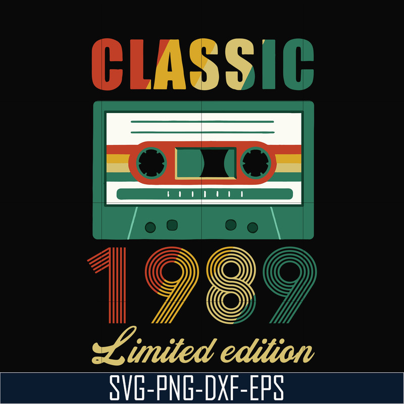 NBD0095-Classic 1989 limited edition svg, png, dxf, eps digital file NBD0095.jpg