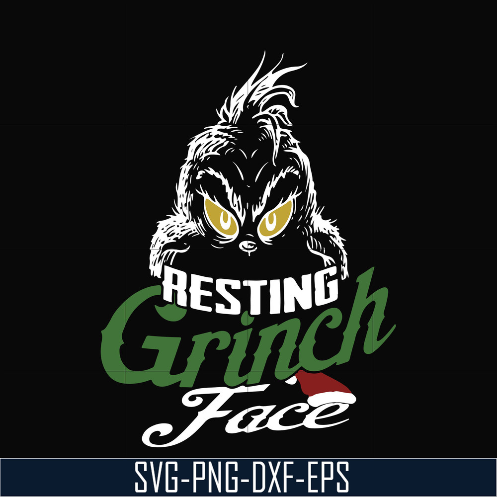 NCRM0006-Resting grinch face svg, png, dxf, eps digital file NCRM0006.jpg