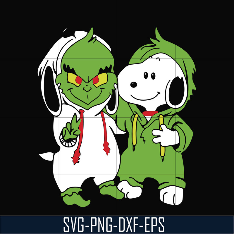 NCRM0007-Snoopy and grinch kids svg, christmas svg, png, dxf, eps digital file NCRM0007.jpg