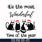 NCRM0019-It's the most wonderful time of the year svg, christmas svg, png, dxf, eps digital file NCRM0019.jpg