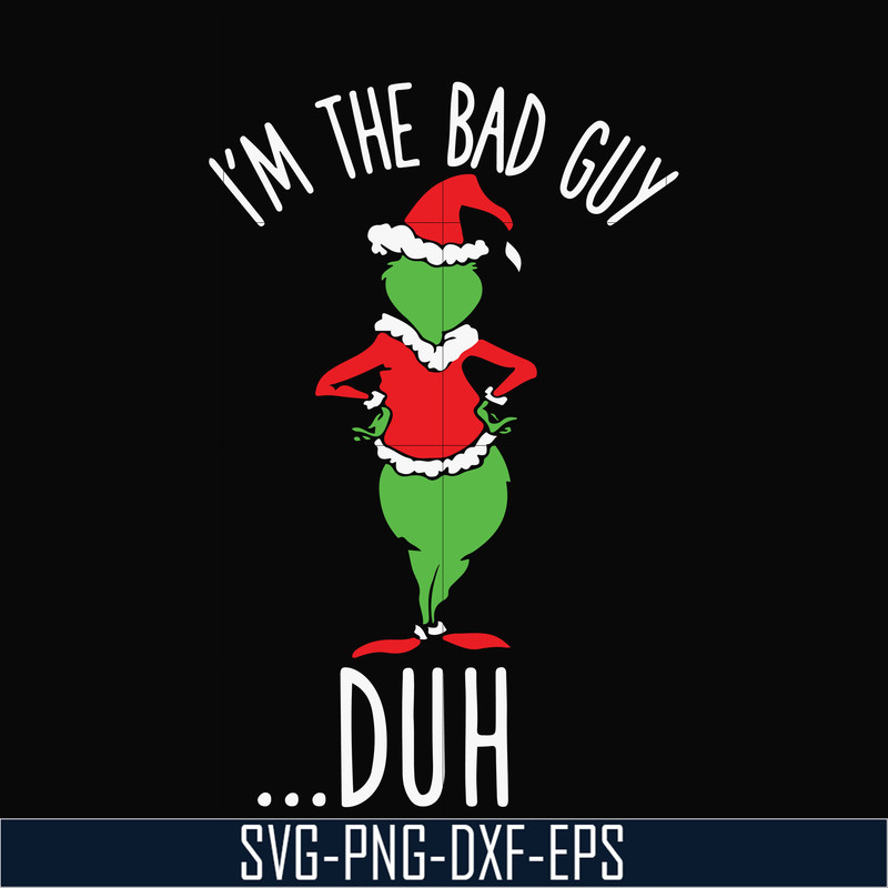 NCRM0060-I'm the bad guy duh christmas svg, png, dxf, eps digital file NCRM0060.jpg