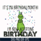 NCRM0063-it's my birthday month i'm now accepting birthday, grinch svg, png, dxf, eps digital file NCRM0063.jpg