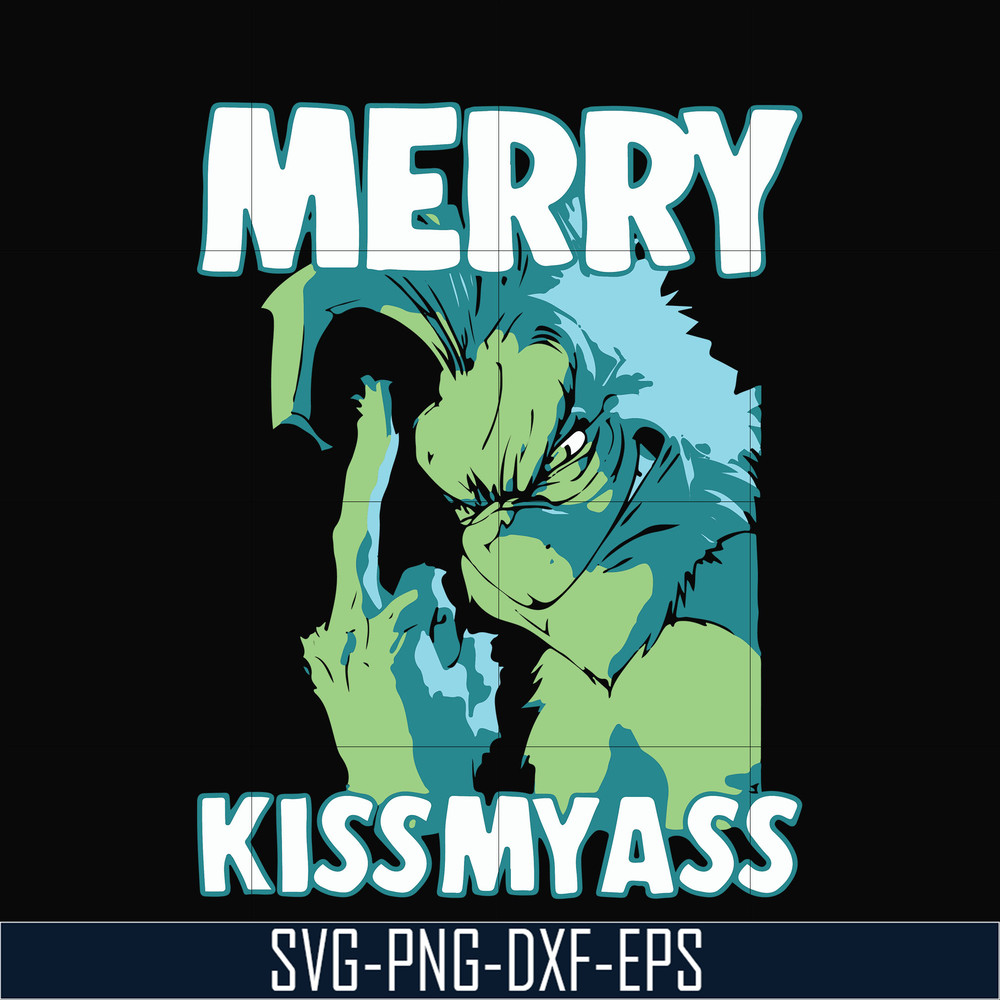 NCRM0065-Merry kissmyass svg, grinch svg, png, dxf, eps digital file NCRM0065.jpg
