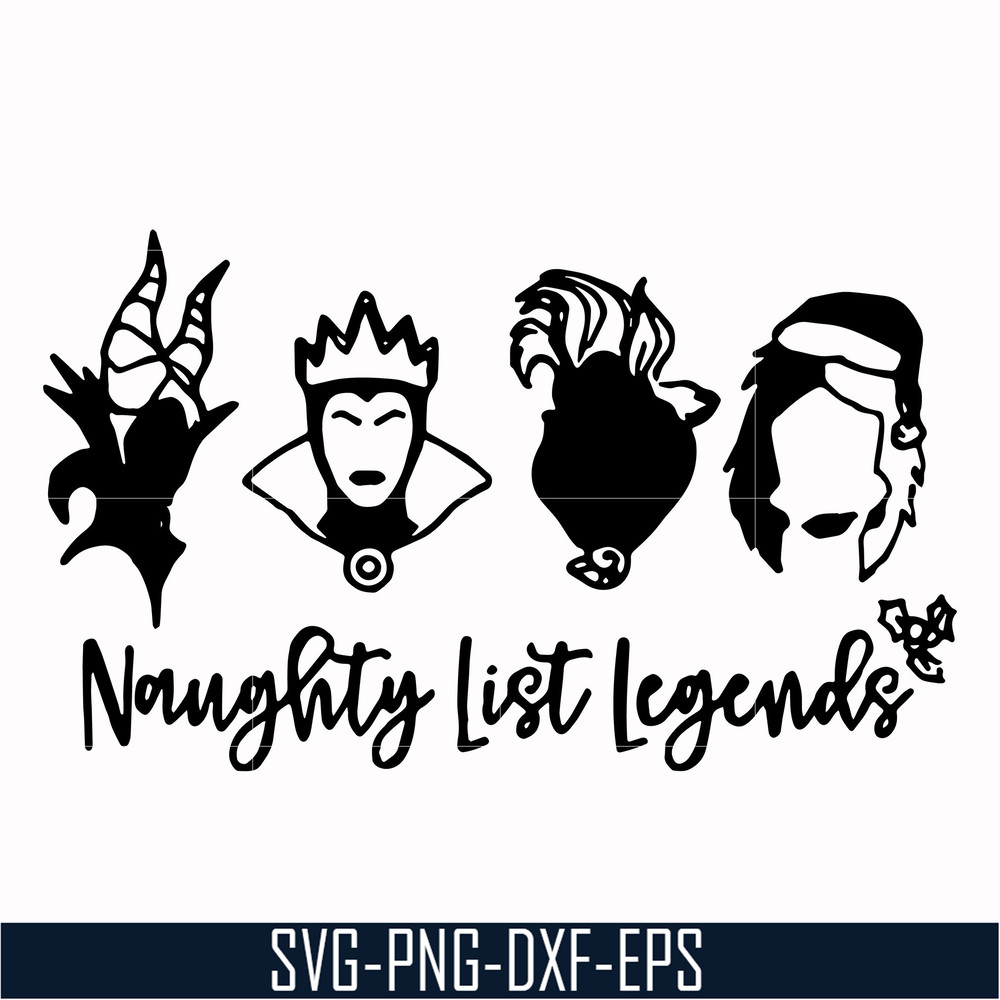 NCRM0102-Naughty list legends svg, png, dxf, eps digital file NCRM0102.jpg