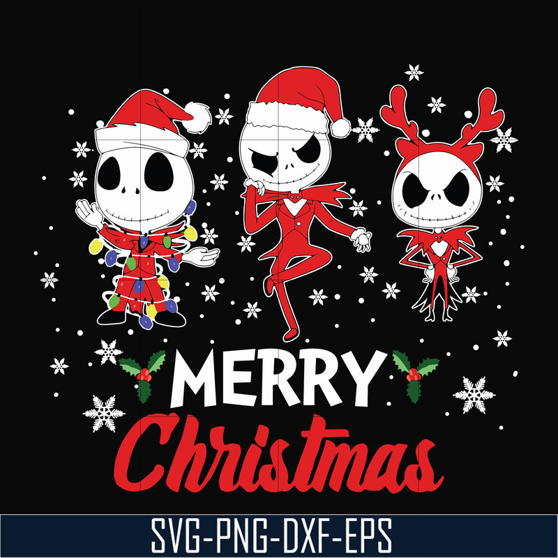NCRM0103-Jack skellington merry christmas svg, png, dxf, eps digital file NCRM0103.jpg