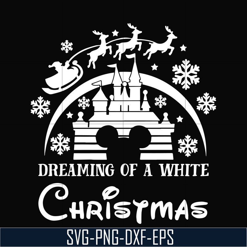 NCRM0108-Dreaming of a white christmas svg, png, dxf, eps digital file NCRM0108.jpg
