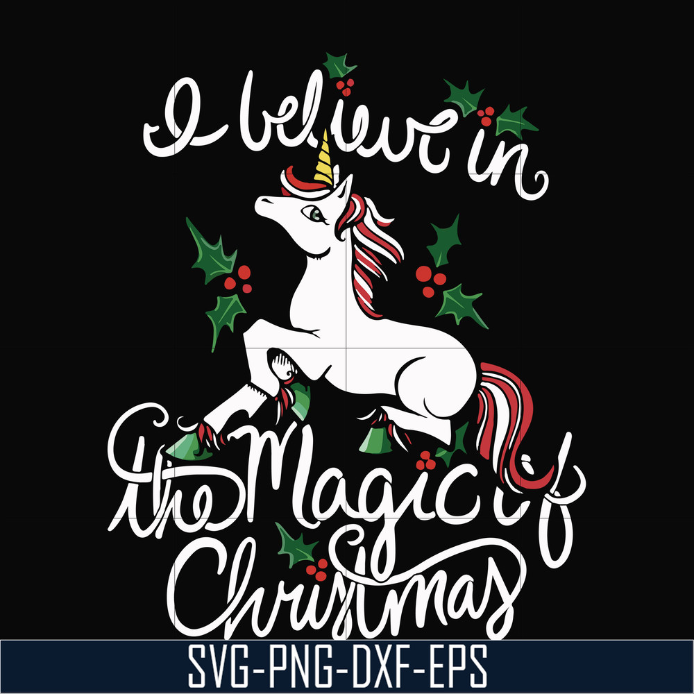 NCRM0180-I Believe in the magic of christmas svg, png, dxf, eps digital file NCRM0180.jpg