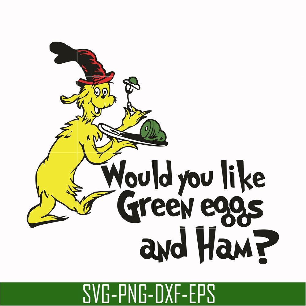 DR000104-Would you like green eggs and ham svg, png, dxf, eps file DR000104.jpg