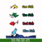 DR00038-One fish two fish red fish blue fish svg, png, dxf, eps file DR00038.jpg