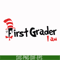 DR00068-First grader I am svg, png, dxf, eps file DR00068.jpg