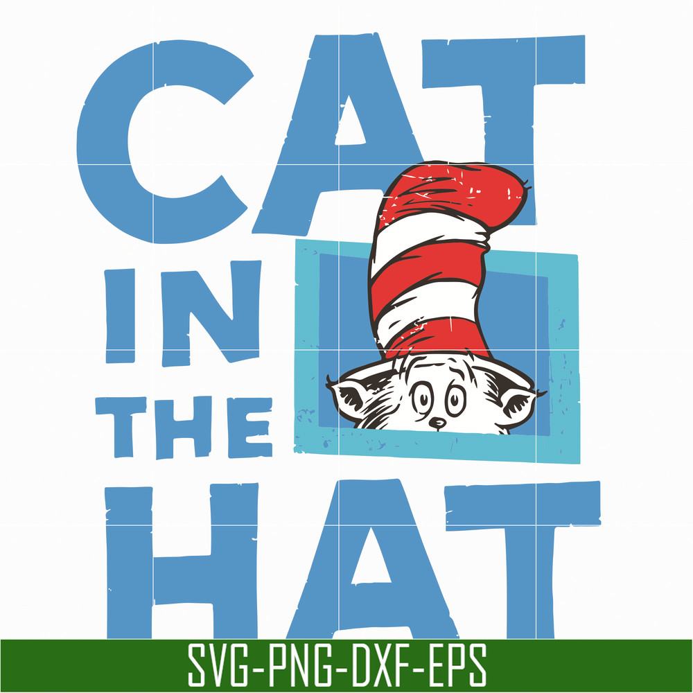 DR05012127-The Cat in the Hat , dr svg, png, dxf, eps file DR05012127.jpg