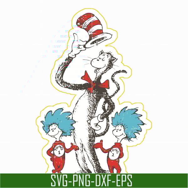 DR05012129-The Cat in the Hat svg, Cat and the thing svg, dr svg, png, dxf, eps file DR05012129.jpg