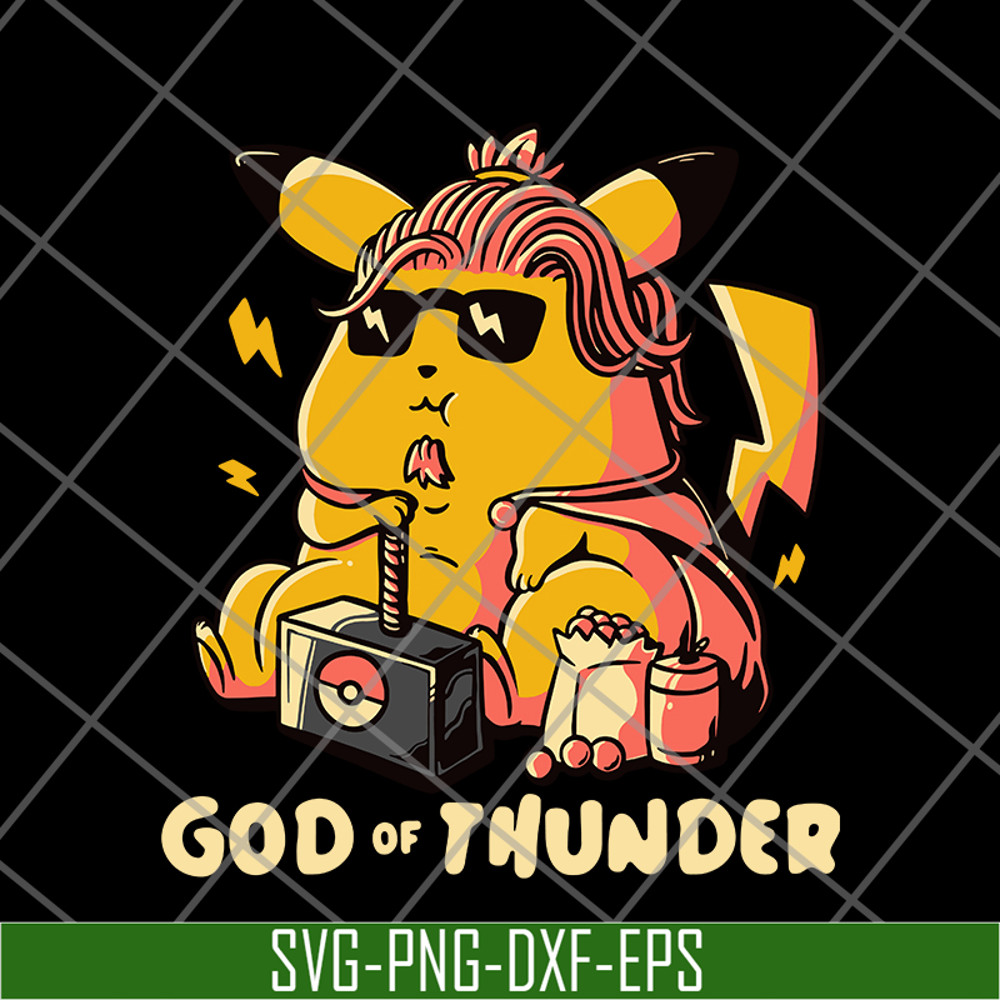 FN12062101- Pikachu God Of Thunder svg, png, dxf, eps digital file FN12062101.jpg