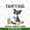 FN16062123- Cat Crafting Because Murder Is Wrong svg, png, dxf, eps digital file FN16062123.jpg