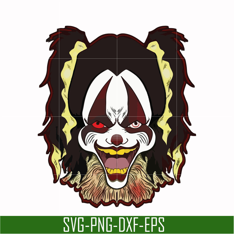 HLW0016-Clown svg, halloween svg, png, dxf, eps digital file HLW0016.jpg