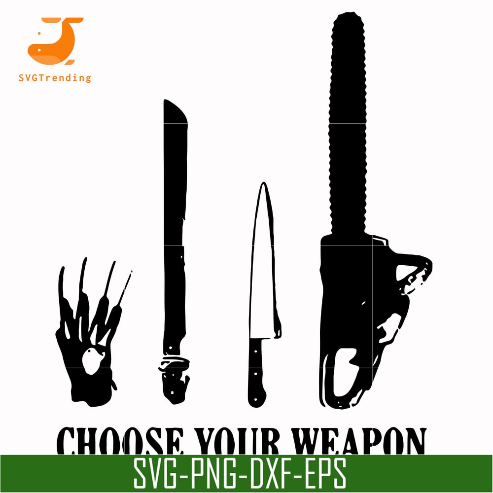 HLW0110-choose your weapon svg, png, dxf, eps digital file HLW0110.jpg