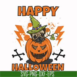 happy halloween svg, png, dxf, eps digital file hlw17072010